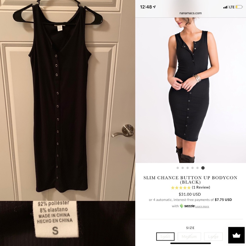 Nanamacs slim chance button up bodycon